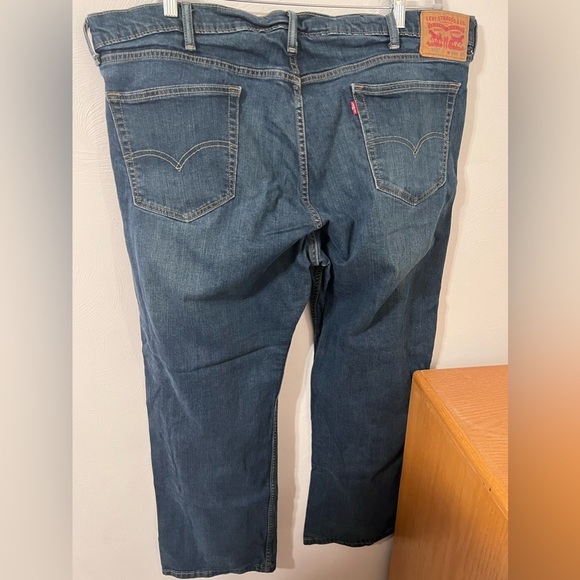 Levis Jeans Mens 559 Straight Leg Blue Cotton Denim 44 X 30 Work Pants - Picture 3 of 6